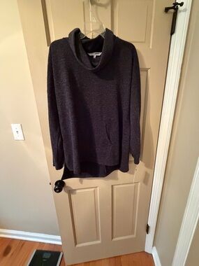 Sonoma Charcoal Gray Cowl Neck Pullover Sweater